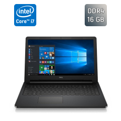 Ноутбук Б-класс Dell Inspiron 5566 / 15.6" (1366x768) TN / Intel Core i7-7500U (2 (4) ядра по 2.7 - 3.5 GHz) / 16 GB DDR4 / 512 GB SSD / Intel HD Graphics 620 / WebCam / Windows 10