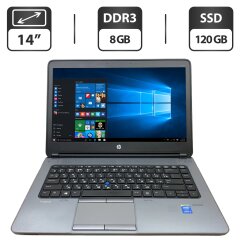 Ноутбук Б-клас HP ProBook 640 G1 / 14" (1366x768) TN / Intel Core i5-4310M (2 (4) ядра по 2.7 - 3.4 GHz) / 8 GB DDR3 / 120 GB SSD / Intel HD Graphics 4600 / DVD-ROM