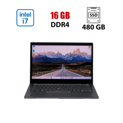 Ноутбук Б-класс Lenovo ThinkPad T14s Gen 2 / 14" (3840x2160) IPS / Intel Core i7-1165G7 (4 (8) ядра по 2.8 - 4.7 GHz) / 16 GB DDR4 / 480 GB SSD / Intel Iris Xe Graphics / WebCam