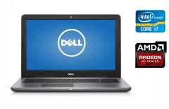 Ноутбук Dell Inspiron 5567 / 15.6" (1920x1080) IPS / Intel Core i7-7500U (2 (4) ядра по 2.7 - 3.5 GHz) / 16 GB DDR4 / 480 GB SSD / AMD Radeon R7 M445, 4 GB GDDR5, 64-bit / WebCam / HDMI / Windows 10
