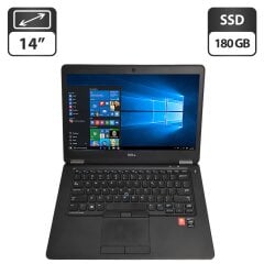 Ноутбук Dell Latitude E7450 / 14" (1366x768) TN / Intel Core i5-5300U (2 (4) ядра по 2.3 - 2.9 GHz) / 8 GB DDR3 / 180 GB SSD / Intel HD Graphics 5500 / WebCam