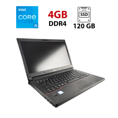 Ноутбук Fujitsu LifeBook E546 / 14" (1920x1080) IPS / Intel Core i5-6200U (2 (4) ядра по 2.3 - 2.8 GHz) / 4 GB DDR4 / 120 GB SSD / Intel HD Graphics 520 / WebCam