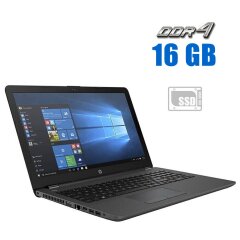 Ноутбук HP 250 G6 / 15.6" (1920x1080) TN / Intel Core i3-7100U (2 (4) ядра по 2.4 GHz) / 16 GB DDR4 / 480 GB SSD / Intel HD Graphics 620 / WebCam