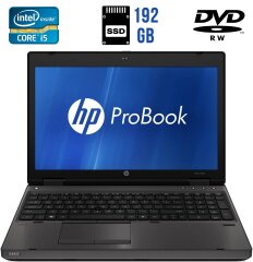 Ноутбук HP ProBook 6560b / 15.6" (1366x768) TN / Intel Core i5-2520M (2 (4) ядра по 2.5 - 3.2 GHz) / 4 GB DDR3 / 192 GB SSD / Intel HD Graphics 3000 / WebCam / DVD-RW / DisplayPort