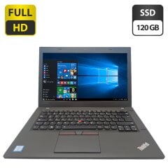 Ноутбук Lenovo ThinkPad T460 / 14" (1920x1080) IPS / Intel Core i5-6300U (2 (4) ядра по 2.4 - 3.0 GHz) / 16 GB DDR3 / 120 GB SSD / Intel HD Graphics 520 / WebCam