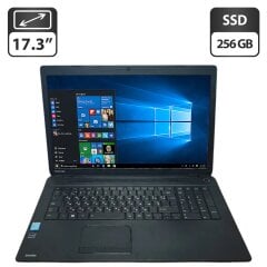 Ноутбук Toshiba Satellite C70-B-212 / 17.3" (1366x768) TN / Intel Core i3-4005U (2 (4) ядра по 1.7 GHz) / 8 GB DDR3 / 256 GB SSD / Intel HD Graphics 4400 / WebCam