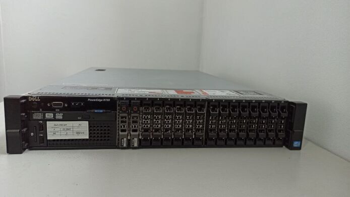 Сервер Dell PowerEdge R720 2U Rack / 2x Intel Xeon E5-2660 v2 (10 (20) ядер по 2.2 - 3.0 GHz) / 64 GB DDR3 / 2x 450 GB HDD (SAS) / iRMC S3 Graphics / Два блока питания 750W Сервер Dell PowerEdge R720 2U Rack / 2x Intel Xeon E5-2660 v2 (10 (20) ядер по 2.2 - 3.0 GHz) / 64 GB DDR3 / 2x 450 GB HDD (SAS) / iRMC S3 Graphics / Два блока питания 750W