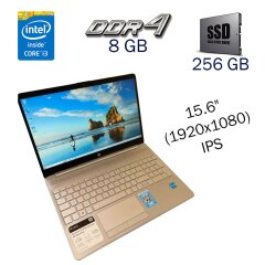 Ультабук HP 15-dw3033dx / 15.6" (1920x1080) IPS / Intel Core i3-1115G4 (2 (4) ядра по 3.0 - 4.1 GHz) / 8 GB DDR4 / 256 GB SSD / Intel UHD Graphics for 11th Generation / WebCam