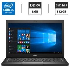 Ультрабук Dell Latitude 7280 / 12.5" (1920x1080) IPS / Intel Core i5-6200U (2 (4) ядра по 2.3 - 2.8 GHz) / 8 GB DDR4 / 512 GB SSD M.2 / Intel HD Graphics 520 / WebCam