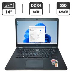 Ультрабук Dell Latitude E7470 / 14" (1366x768) TN / Intel Core i5-6300U (2 (4) ядра по 2.4 - 3.0 GHz) / 8 GB DDR4 / 128 GB SSD / Intel HD Graphics 520 / WebCam