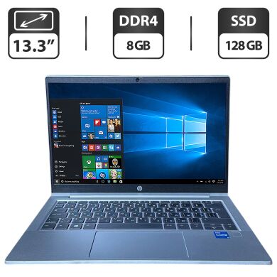Ультрабук HP ProBook 430 G8 / 13.3" (1366x768) TN / Intel Core i3-1115G4 (2 (4) ядра по 4.1 GHz) / 8 GB DDR4 / 128 GB SSD / Intel UHD Graphics / WebCam