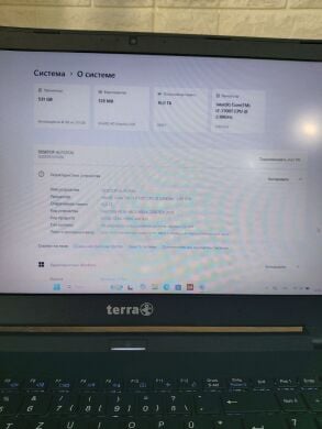 Ноутбук Terra Mobile 1542K / 15.6" (1920x1080) TN / Intel Core i7-7700T (4 (8) ядра по 2.9 - 3.8 GHz) / 16 GB DDR3 / 250 GB SSD + 320 GB HDD / Intel UHD Graphics 630 / WebCam / DVD-ROM / Windows 11 Pro 