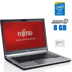 Ноутбук Fujitsu LifeBook E734 / 13.3" (1366x768) TN / Intel Core i5-4300M (2 (4) ядра по 2.6 - 3.3 GHz) / 8 GB DDR3 / 128 GB SSD / Intel HD Graphics 4600 / WebCam / Windows 10 Pro