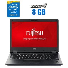 Ноутбук Fujitsu LifeBook E549 / 14" (1920x1080) IPS / Intel Core i5-8250U (4 (8) ядра по 1.6 - 3.4 GHz) / 8 GB DDR4 / 120 GB SSD / Intel UHD Graphics / WebCam