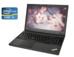 Ноутбук Lenovo ThinkPad T540p / 15.6" (1366x768) TN / Intel Core i5-4300M (2 (4) ядра по 2.6 - 3.3 GHz) / 8 GB DDR3 / 512 GB SSD / Intel HD Graphics 4600 / WebCam / DVD-ROM / Win 10 Pro