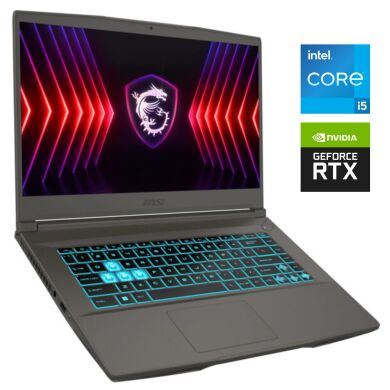 Игровой ноутбук MSI Thin 15 B13VE / 15.6" (1920x1080) IPS / Intel Core i5-13420H (8 (12) ядер по 3.4 - 4.6 GHz) / 16 GB DDR4 / 512 GB SSD NVMe / nVidia GeForce RTX 4050, 6 GB GDDR6, 96-bit / WebCam