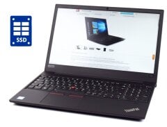 Ноутбук Lenovo ThinkPad E580 / 15.6" (1920x1080) IPS / Intel Core i3-8130U (2 (4) ядра по 2.2 - 3.4 GHz) / 8 GB DDR4 / 256 GB SSD / Intel UHD Graphics 620 / WebCam / Win 10 Pro