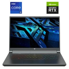 Ігровий ноутбук Б-клас Acer Predator Triton 500 SE PT516-52s / 16" (2560x1600) IPS / Intel Core i9-12900H (14 (20) ядер по 2.5 - 5.0 GHz) / 32 GB DDR5 / 1000 GB SSD NVMe / nVidia GeForce RTX 3080 Ti, 16 GB GDDR6, 256-bit / WebCam