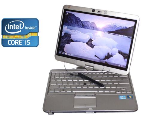 Нетбук-трансформер А-класс HP EliteBook 2760p / 12.5'' (1280x800) IPS Touch / Intel Core i5-2520M (2 (4) ядра по 2.5 - 3.2 GHz) / 4 GB DDR3 / 256 GB SSD / Intel HD Graphics 3000 / WebCam 