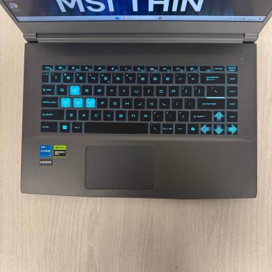 Игровой ноутбук MSI Thin 15 B13VE / 15.6" (1920x1080) IPS / Intel Core i5-13420H (8 (12) ядер по 3.4 - 4.6 GHz) / 16 GB DDR4 / 512 GB SSD NVMe / nVidia GeForce RTX 4050, 6 GB GDDR6, 96-bit / WebCam