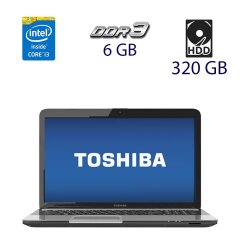Ноутбук Toshiba Satellite L875-S7209 Gray / 17.3" (1600x900) TN / Intel Core i3-2370M (2 (4) ядра по 2.4 GHz) / 6 GB DDR3 / 320 GB HDD / WebCam / DVD-RW / USB 3.0 / HDMI