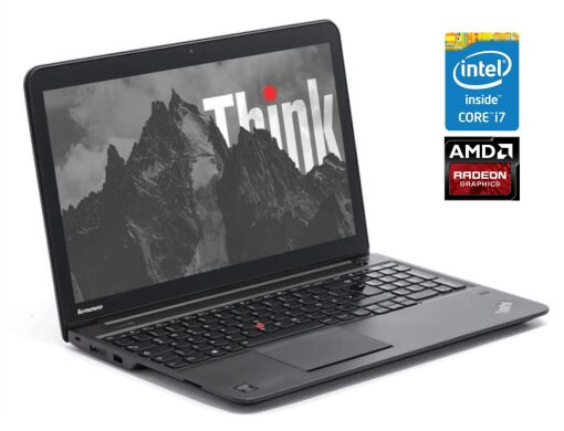 Ноутбук Lenovo ThinkPad S540 / 15.6" (1366x768) TN / Intel Core i7-4500U (2 (4) ядра по 1.8 - 3.0 GHz) / 8 GB DDR3 / 256 GB SSD / AMD Radeon HD 8670M, 2 GB DDR3, 64-bit / WebCam