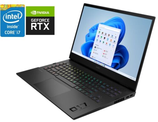 Игровой ноутбук HP Omen 17-ck000 / 17.3" (2560x1440) IPS / Intel Core i7-11800H (8 (16) ядер по 2.3 - 4.6 GHz) / 32 GB DDR4 / 1000 GB SSD M.2 / nVidia GeForce RTX 3070, 8 GB GDDR6, 256-bit / WebCam / Win 11 Игровой ноутбук HP Omen 17-ck000 / 17.3" (2560x1440) IPS / Intel Core i7-11800H (8 (16) ядер по 2.3 - 4.6 GHz) / 32 GB DDR4 / 1000 GB SSD M.2 / nVidia GeForce RTX 3070, 8 GB GDDR6, 256-bit / WebCam / Win 11