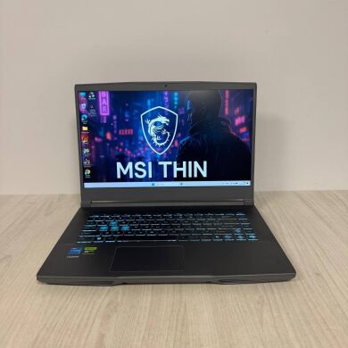 Игровой ноутбук MSI Thin 15 B13VE / 15.6" (1920x1080) IPS / Intel Core i5-13420H (8 (12) ядер по 3.4 - 4.6 GHz) / 16 GB DDR4 / 512 GB SSD NVMe / nVidia GeForce RTX 4050, 6 GB GDDR6, 96-bit / WebCam