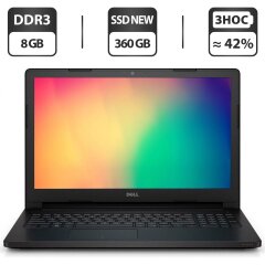 Ноутбук Dell Latitude 3560 / 15.6" (1366x768) TN / Intel Core i3-5005U (2 (4) ядра по 2.0 GHz) / 8 GB DDR3 / 360 GB SSD NEW / Intel HD Graphics 5500 / WebCam / HDMI / Windows 10 Pro