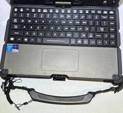 Защищенный ноутбук-трансформер Getac V110 G2 / 11.6" (1366x768) IPS Touch / Intel Core i7-5500U (2 (4) ядра по 2.4 - 3.0 GHz) / 8 GB DDR3 / 128 GB SSD + 128 GB SSD / Intel HD Graphics 5500 / WebCam / Win 10 Pro / Две батареи + стилус