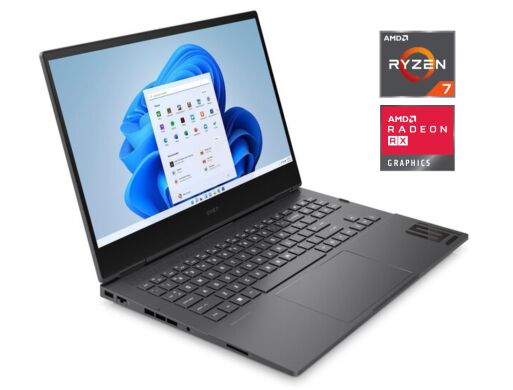 Игровой ноутбук HP Omen 16-n0027nr / 16" (1920x1080) IPS / AMD Ryzen 7 6800H (8 (16) ядер по 3.2 - 4.7&nbsp;GHz) / 16 GB DDR5 / 1000 GB SSD / AMD Radeon RX 6650M, 8 GB GDDR6, 128-bit / WebCam
