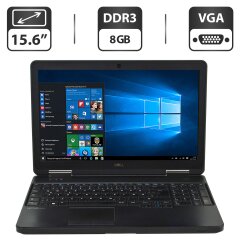 Ноутбук Dell Latitude E5540 / 15.6" (1366x768) TN / Intel Core i5-4200U (2 (4) ядра по 1.6 - 2.6 GHz) / 8 GB DDR3 / 320 GB HDD / Intel HD Graphics 4400 / WebCam / DVD-ROM / VGA