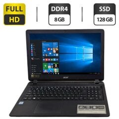 Ноутбук Acer Aspire ES1-572 / 15.6" (1920x1080) TN / Intel Core i3-6006U (2 (4) ядра по 2.0 GHz) / 8 GB DDR4 / 128 GB SSD / Intel HD Graphics 520 / WebCam