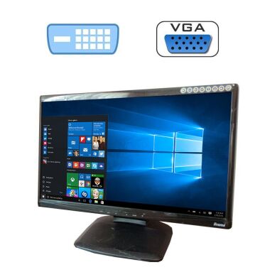 Монитор Iiyama ProLite E2208HDS / 22" (1920x1080) TN / DVI, VGA, Audio / Встроенные колонки 2x 1W / VESA 100x100 + Кабель питания