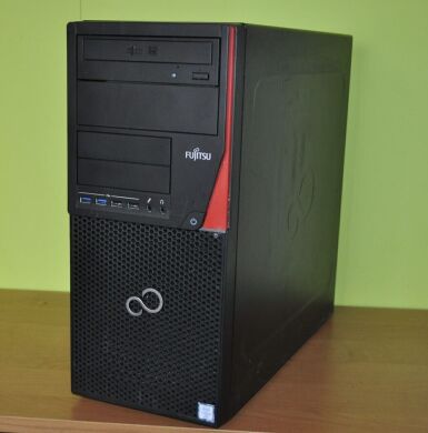 Компьютер Fujitsu Esprimo P756 E90 Tower / Intel Core i5-6500 (4 ядра по 3.2 - 3.6 GHz) / 16 GB DDR4 / 240 GB SSD M.2 + 240 GB SSD / Intel HD Graphics 530 / DVD-ROM / Windows 11 Pro