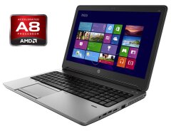 Ноутбук А-клас HP ProBook 655 G1 / 15.6" (1366x768) TN / AMD A8-4500M (4 ядра по 1.9 - 2.8 GHz) / 4 GB DDR3 / 128 GB SSD / AMD Radeon HD 7640G Graphics / DVD-RW / WebCam / Win 10 Pro