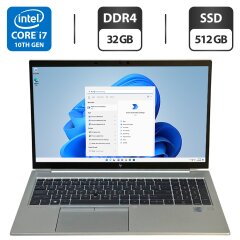 Ультрабук HP EliteBook 850 G7 / 15.6" (1920x1080) IPS / Intel Core i7-10610U (4 (8) ядра по 1.8 - 4.9 GHz) / 32 GB DDR4 / 512 GB SSD / Intel UHD Graphics / WebCam / Fingerprint / Windows 11 Pro