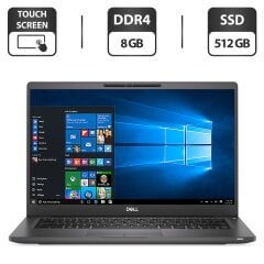 Ультрабук Dell Latitude 7400 / 14" (1920x1080) IPS Touch / Intel Core i5-8265U (4 (8) ядра по 1.6 - 3.9 GHz) / 8 GB DDR4 / 512 GB SSD / Intel UHD Graphics / WebCam