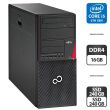 Компьютер Fujitsu Esprimo P756 E90 Tower / Intel Core i5-6500 (4 ядра по 3.2 - 3.6 GHz) / 16 GB DDR4 / 240 GB SSD M.2 + 240 GB SSD / Intel HD Graphics 530 / DVD-ROM / Windows 11 Pro