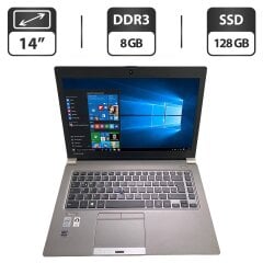 Ноутбук Toshiba Tecra Z40-A-182 / 14" (1600x900) TN / Intel Core i7-4600U (2 (4) ядра по 2.1 - 3.3 GHz) / 8 GB DDR3 / 128 GB SSD / Intel HD Graphics 4400 / WebCam