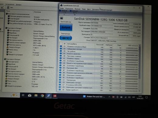 Защищенный ноутбук-трансформер Getac V110 G2 / 11.6" (1366x768) IPS Touch / Intel Core i7-5500U (2 (4) ядра по 2.4 - 3.0 GHz) / 8 GB DDR3 / 128 GB SSD + 128 GB SSD / Intel HD Graphics 5500 / WebCam / Win 10 Pro / Две батареи + стилус