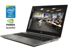 Мобильная рабочая станция HP ZBook 15 G6 / 15.6" (3840x2160) IPS / Intel Core i7-9850H (6 (12) ядер по 2.6 - 4.6 GHz) / 16 GB DDR4 / 256 GB SSD / nVidia Quadro T2000, 4 GB DDR5, 128-bit / WebCam