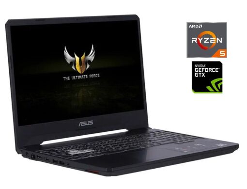 Ігровий ноутбук Б-клас Asus TUF FX505DT / 15.6" (1920x1080) IPS / AMD Ryzen 5 3550H (4 (8) ядра по 2.1 - 3.7 GHz) / 16 GB DDR4 / 512 GB SSD / nVidia GeForce GTX 1650, 4 GB GDDR5, 128-bit / WebCam