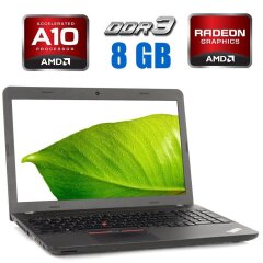 Ноутбук Lenovo ThinkPad E565 / 15.6" (1366x768) TN / AMD A10-8700P (4 ядра по 1.8 - 3.2 GHz) / 16 GB DDR3 / 500 GB SSD / AMD Radeon R5 M330, 2 GB DDR3, 64-bit / WebCam
