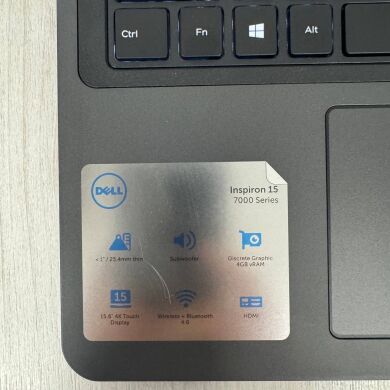 Ігровий ноутбук Dell Inspiron 15 7559 / 15.6" (1920x1080) IPS / Intel Core i7-6700HQ (4 (8) ядра по 2.6 - 3.5 GHz) / 16 GB DDR3 / 256 GB SSD M.2 / nVidia GeForce GTX 960M, 4 GB GDDR5, 128-bit / WebCam Ігровий ноутбук Dell Inspiron 15 7559 / 15.6" (1920x1080) IPS / Intel Core i7-6700HQ (4 (8) ядра по 2.6 - 3.5 GHz) / 16 GB DDR3 / 256 GB SSD M.2 / nVidia GeForce GTX 960M, 4 GB GDDR5, 128-bit / WebCam