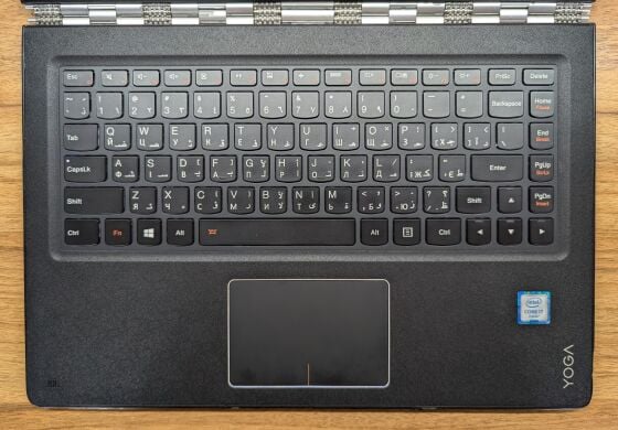 Ноутбук-трансформер Б-класс Lenovo Yoga 900-13 ISK / 13.3" (3200x1800) IPS Touch / Intel Core i7-6500U (2 (4) ядра по 2.5 - 3.1 GHz) / 8 GB DDR3 / 512 GB SSD / Intel HD Graphics 520 / WebCam / Windows 10