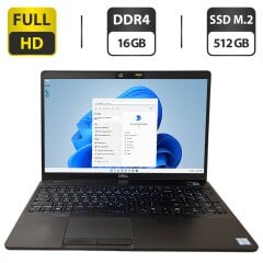 Ноутбук Dell Latitude 5501 / 15.6" (1920x1080) IPS / Intel Core i7-9850H (6 (12) ядер по 2.6 - 4.6 GHz) / 16 GB DDR4 / 512 GB SSD M.2 / Intel UHD Graphics 630 / WebCam / Fingerprint