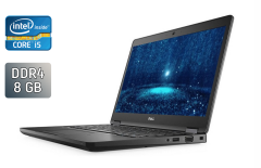 Ультрабук Dell Latitude 5480 / 14" (1920x1080) IPS / Intel Core i5-7200U (2 (4) ядра по 2.5 - 3.1 GHz) / 8 GB DDR4 / 256 GB SSD / Intel HD Graphics 620 / WebCam / Windows 10