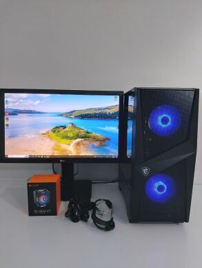 Комплект ПК: MSI MAG Forge 100M Black Tower / Intel Core i7-4790 (4 (8) ядра по 3.6 - 4.0 GHz) / 16 GB DDR3 / 512 GB SSD + 500 GB HDD / AMD Radeon R9 280X, 3 GB GDDR5, 384-bit / 600W + Монитор LG 24MB37PM-B / 24" (1920x1080) IPS + Кабели DVI и питания Комплект ПК: MSI MAG Forge 100M Black Tower / Intel Core i7-4790 (4 (8) ядра по 3.6 - 4.0 GHz) / 16 GB DDR3 / 512 GB SSD + 500 GB HDD / AMD Radeon R9 280X, 3 GB GDDR5, 384-bit / 600W + Монитор LG 24MB37PM-B / 24" (1920x1080) IPS + Кабели DVI и питания