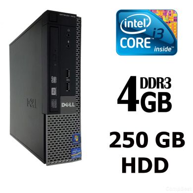 Dell Optiplex 7010 SFF / Intel® Core™ i3-3220 (2 (4) ядра по 3.3 Ghz) / 4Gb DDR3 / 250Gb HDD / DVD-RW